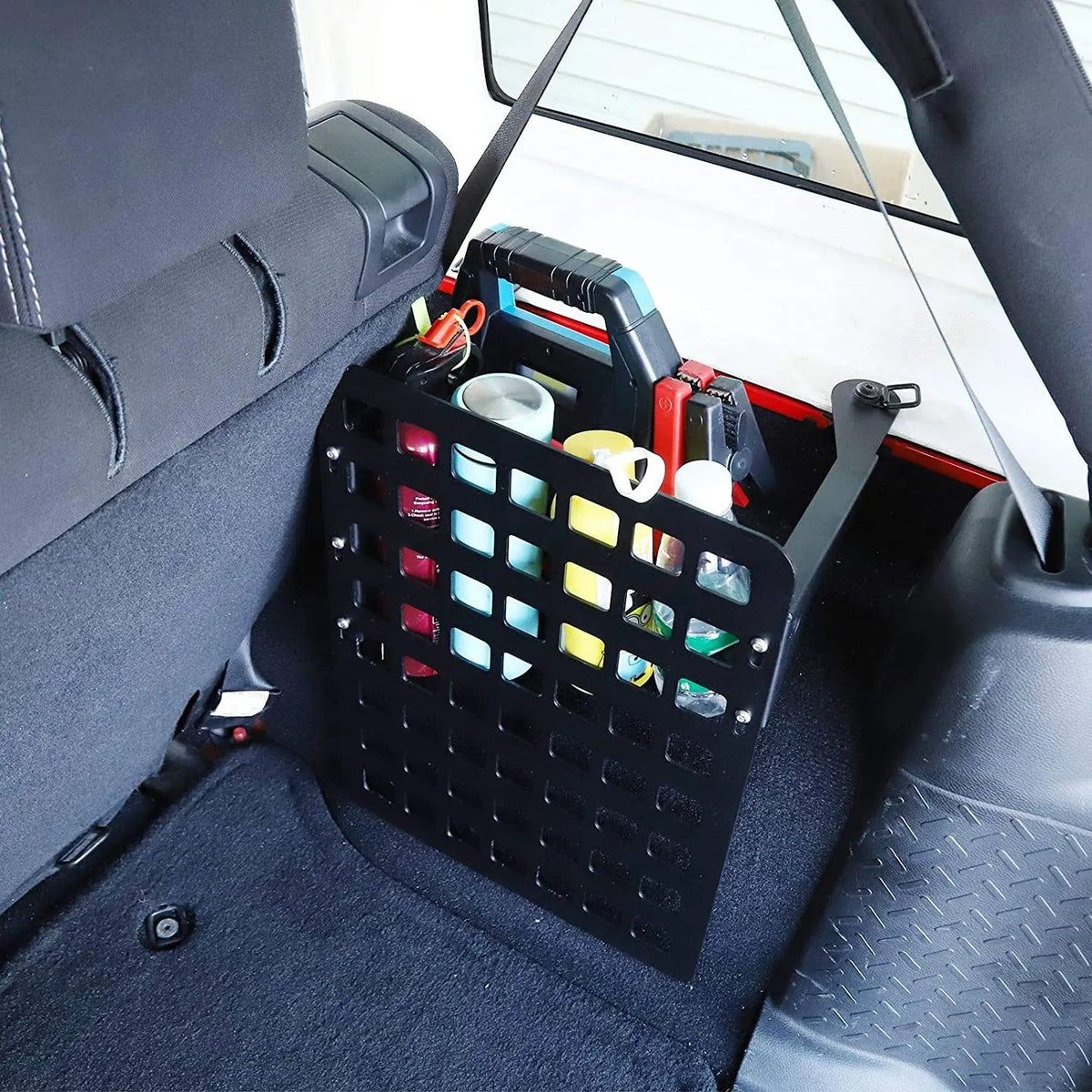 For 2007-2018 Jeep Wrangler JKU & Unlimited 4-Door Rear Trunk Cargo Rack Shelf Cargo Storage Box (Right Side)