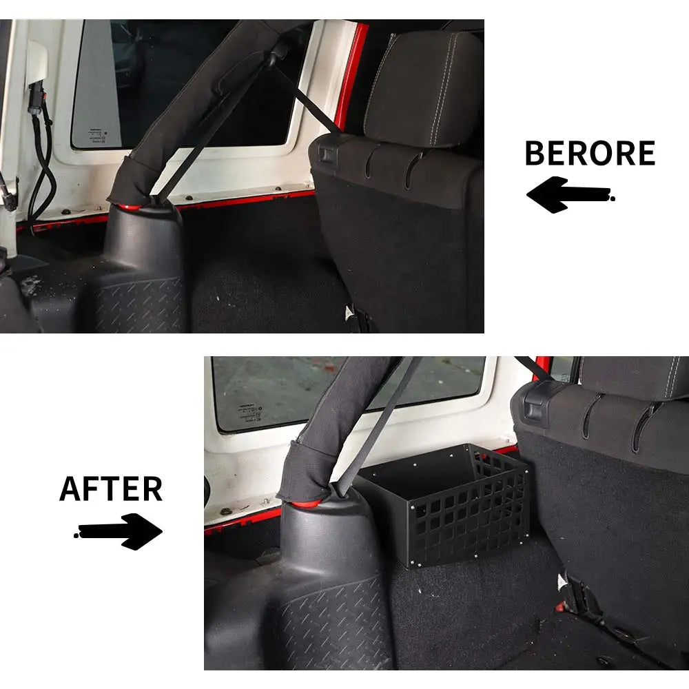 For 2007-2018 Wrangler JK 4 Door Trunk Multi-function Storage Box Left & Right Side