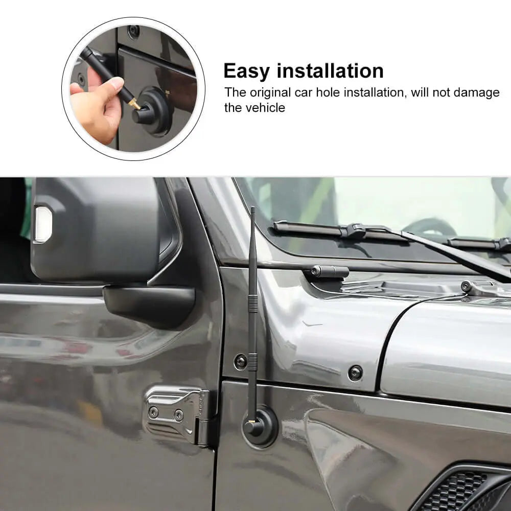 For 2007-2023 Jeep Wrangler JK JL /Gladiator JT 13 Inch FM/AM Radio Antenna Flexible