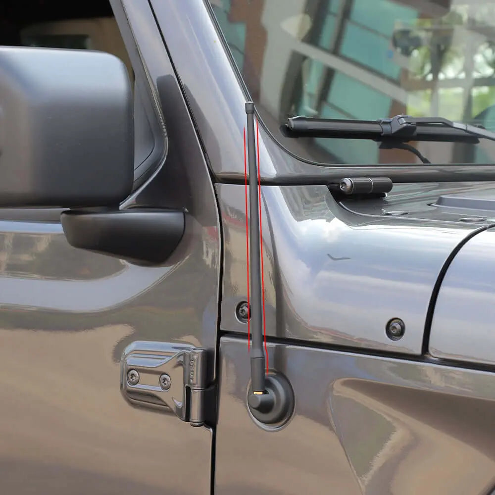For 2007-2023 Jeep Wrangler JK JKU JL JLU & Gladiator JT 13 Inch Short Radio Antenna