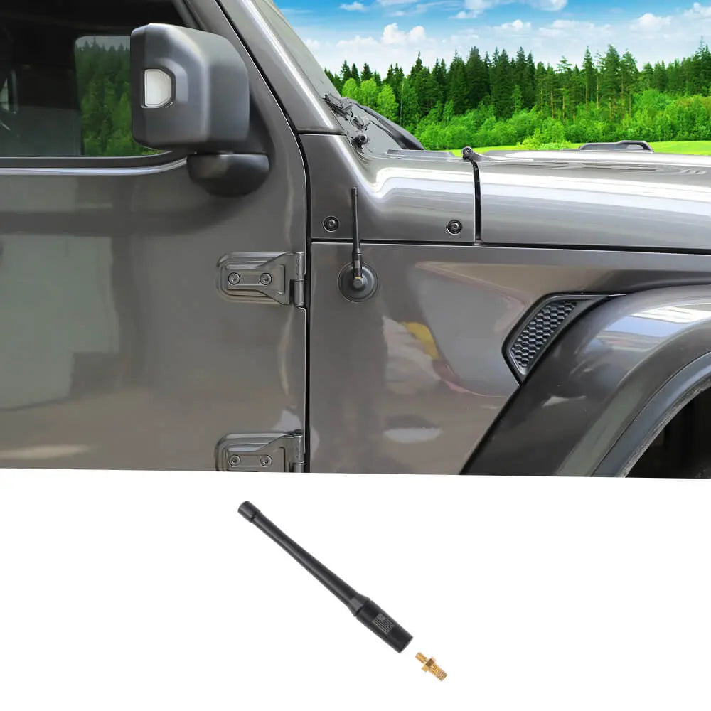For 2007-2023 Jeep Wrangler JK JL/Gladiator JT Stubby Reflex Radio Antenna AM/FM