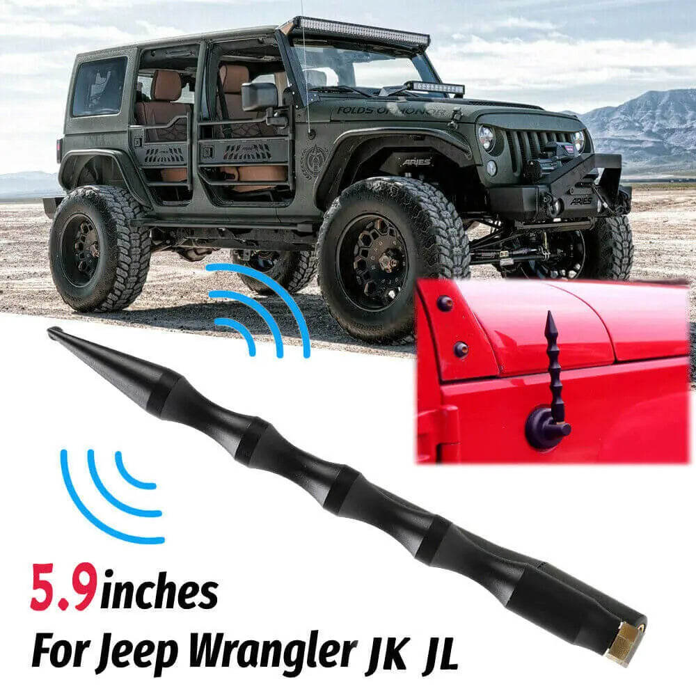 For 2007-2023 Jeep Wrangler JK JL & Gladiator JT 5.9 inch Car Antenna Radio AM FM Antenna