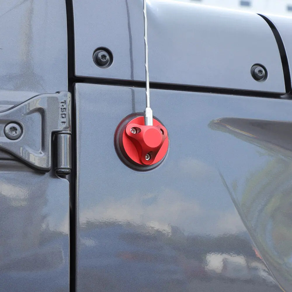 For 2007-2023 Jeep Wrangler JK JL & Gladiator JT Aluminium Alloy Antenna Base Cover Replacement Trim