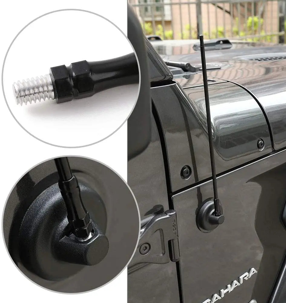 For 2007-2023 Jeep Wrangler JK & JL & Gladiator JT FM/AM Radio Antenna Flexible