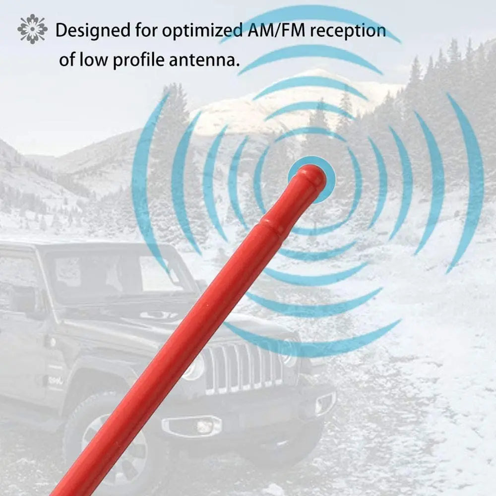 For 2007-2023 Wrangler JK JL JT 6.7 Inch FM/AM Reflex Short Antenna Replacement