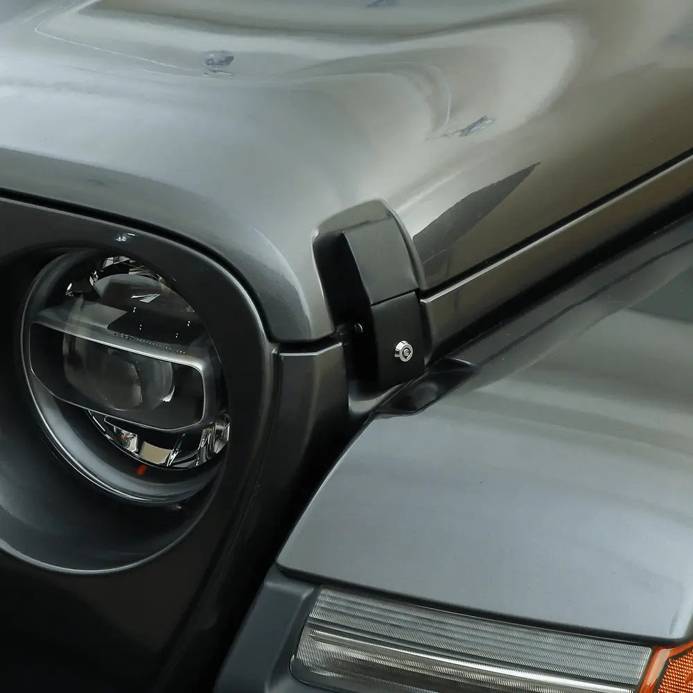 For 2007+ Jeep Wrangler JK JKU JL JLU Gladiator JT Latch Locking Hood Catch Kit