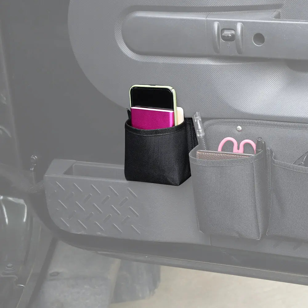 For 2007+ Jeep Wrangler JK JKU JL JLU JT 2/4Door  2*Front Door Storage Pockets Organizer Bag