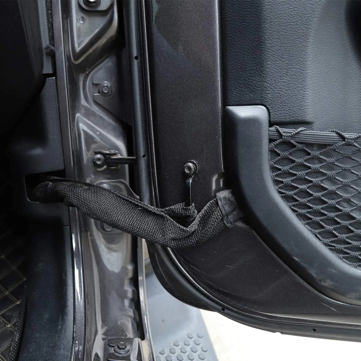 For 2007+ Jeep Wrangler JK JKU JL JLU JT Door Limit Strap Bracket with Screws