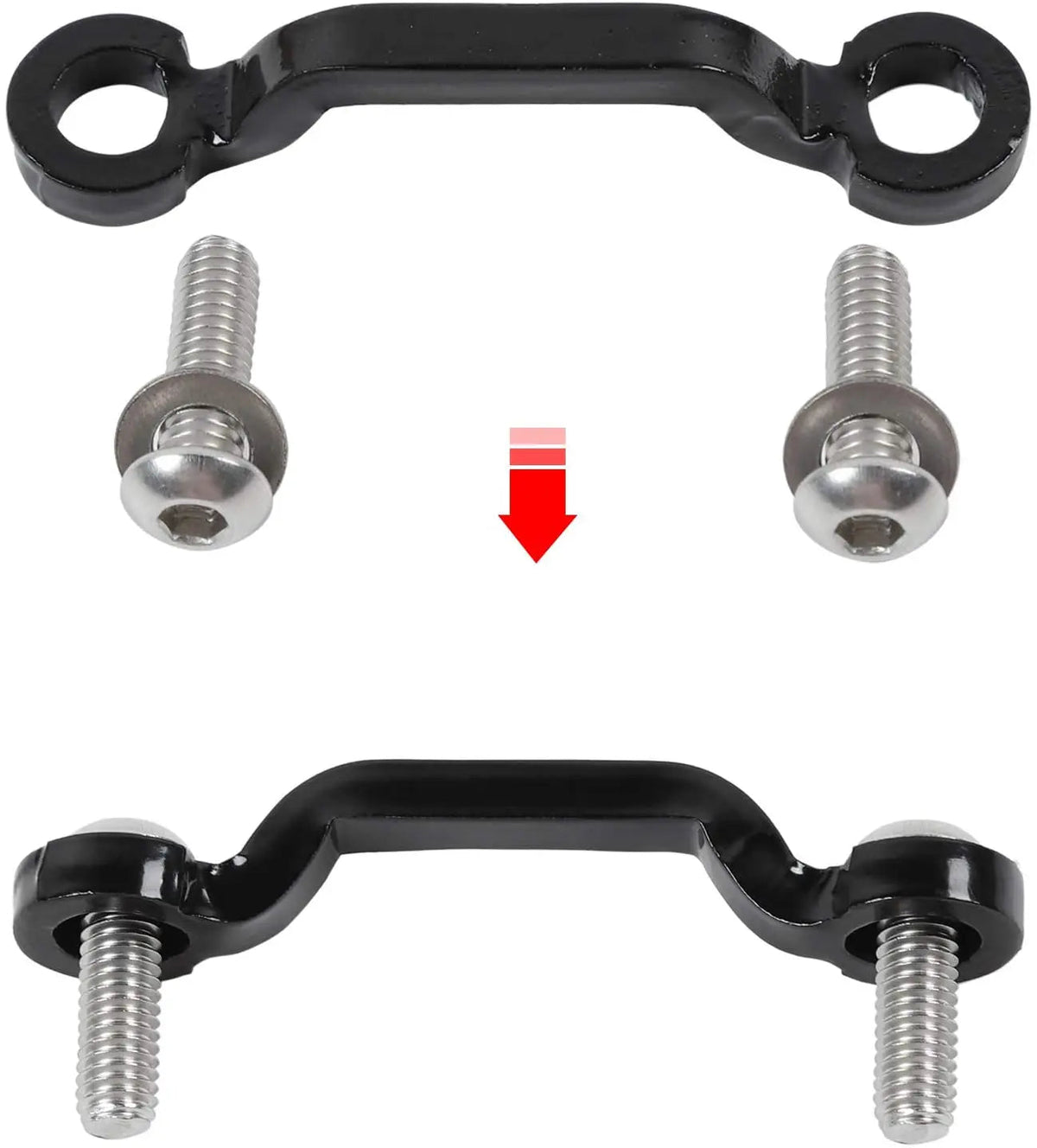 For 2007+ Jeep Wrangler JK JKU JL JLU JT Door Limit Strap Bracket with Screws