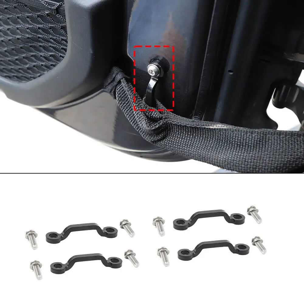 For 2007+ Jeep Wrangler JK JKU JL JLU JT Door Limit Strap Bracket with Screws