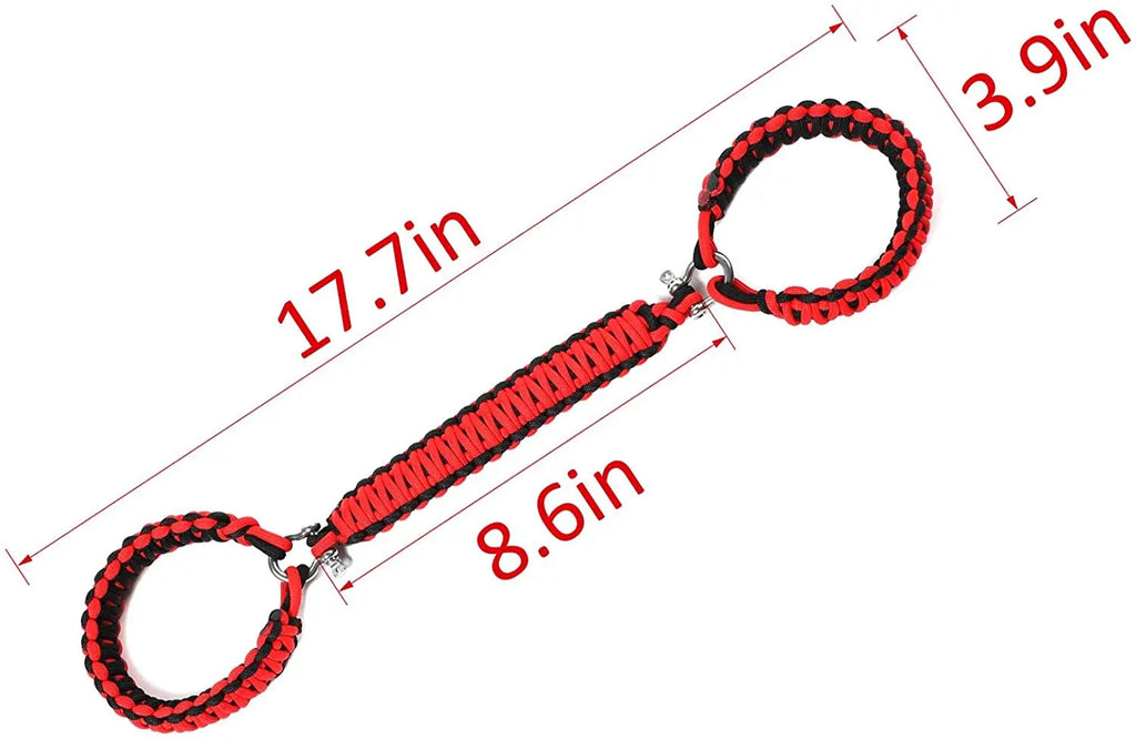 For 2007-2023 Jeep Wrangler JK JKU JL JLU JT Roll Bar Grab Handles Paracord Grip Handle – For Bare Roll Bar Only (Not for Roll Bar Covers)