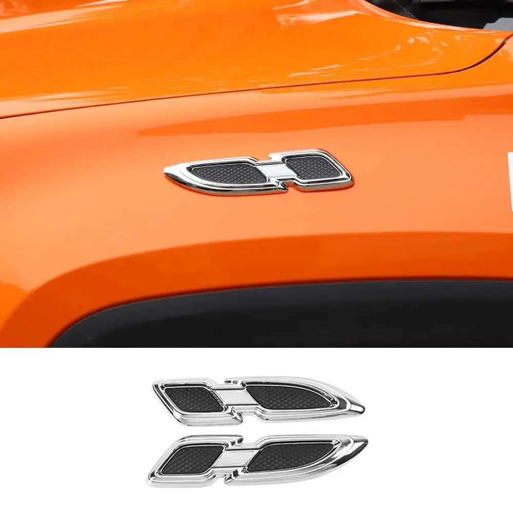 For 2007+ Jeep Wrangler JK JKU JL JLU JT & Renegade Front Hood Air Vent Outlet Fender Trim Cover