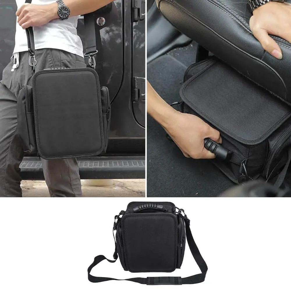 For 2007+ Jeep Wrangler JK JKU JL JLU Seat Storage Pouch Bag Backseat Organizer Bag