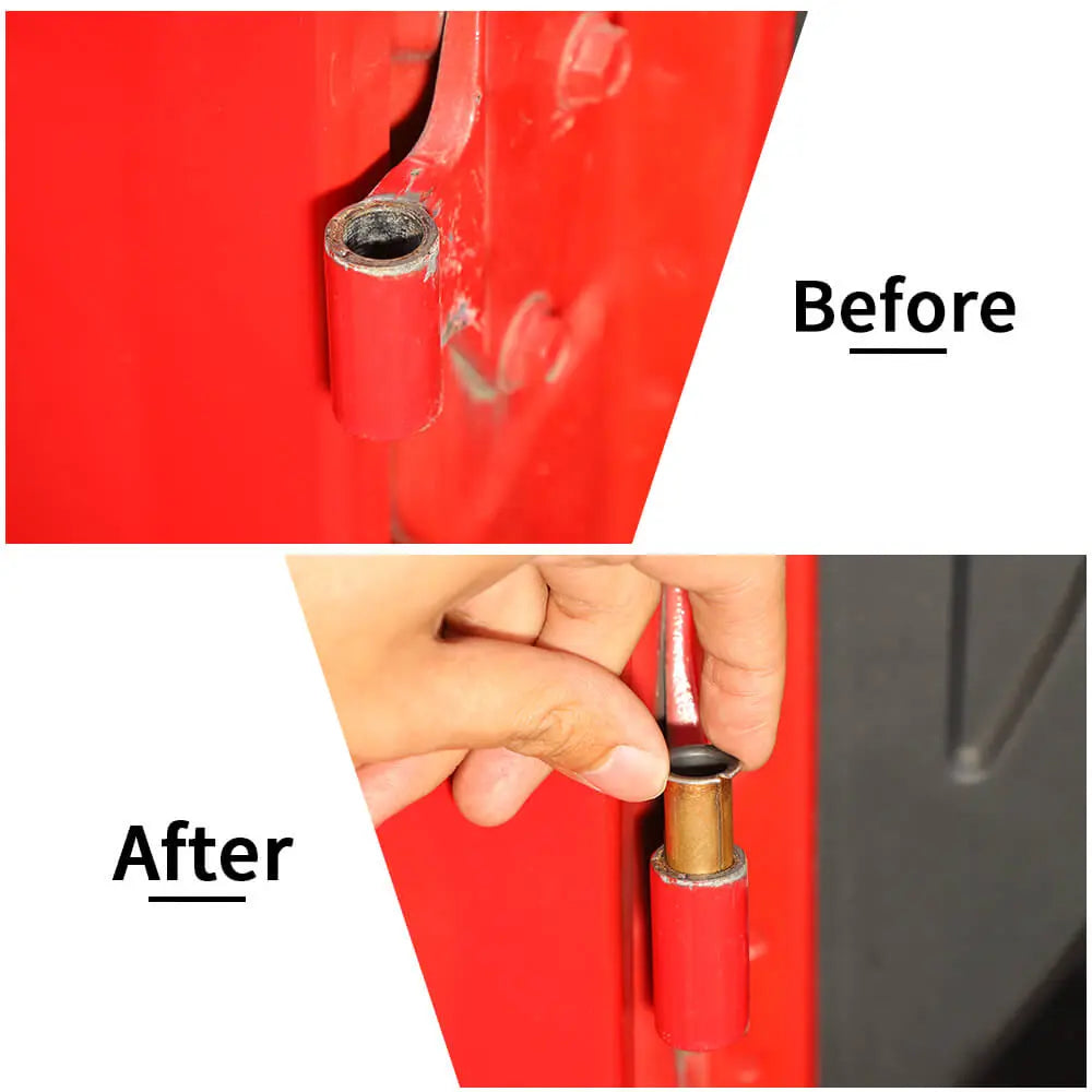 For 2007+ Jeep Wrangler JK JKU JL JLU & Gladiator JT 2/4Door Door Hinge Bushing Liners Replacement