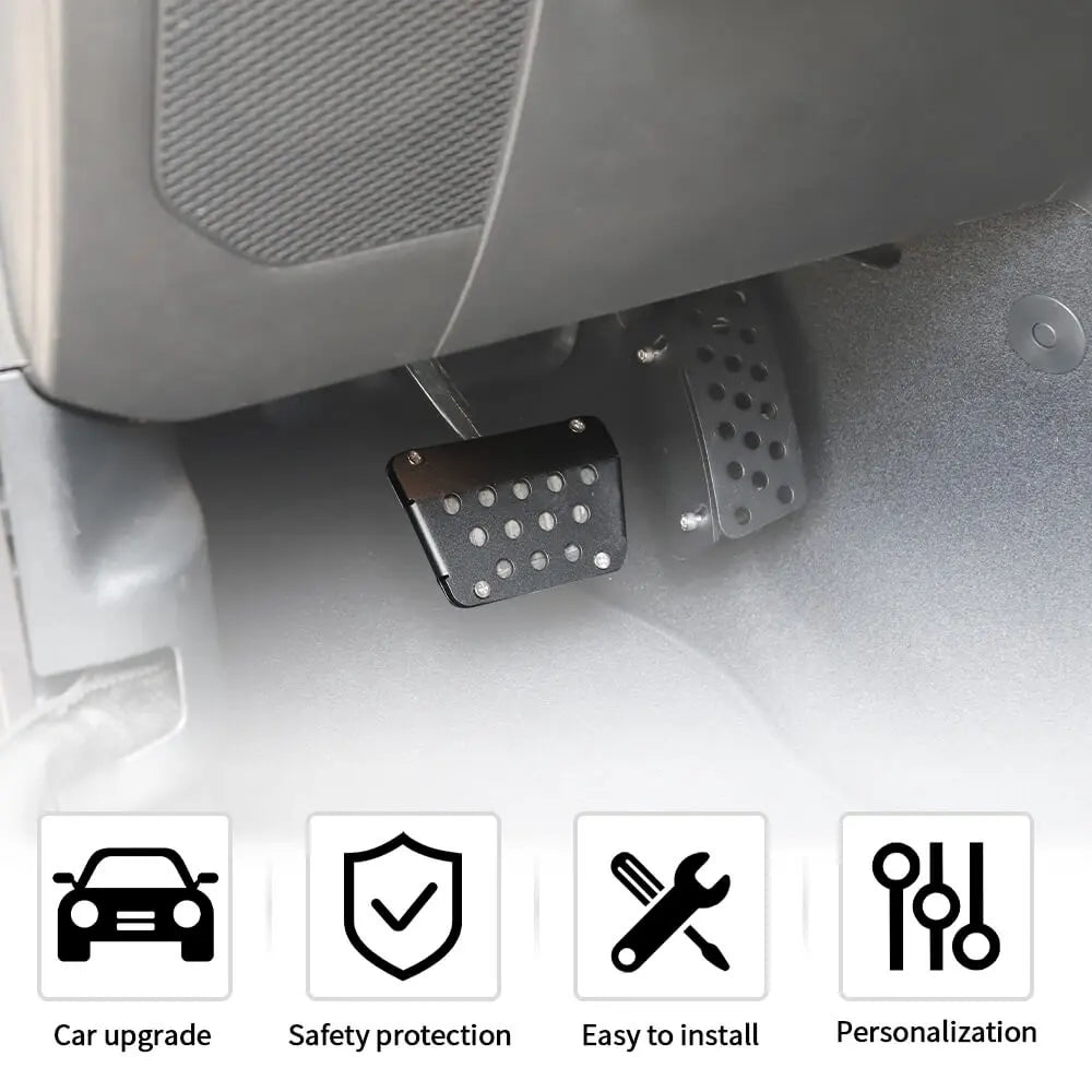 For 2007+ Jeep Wrangler JK JKU JL JLU & Gladiator JT Left Side Anti-Slip Brake Foot Pedal Cover