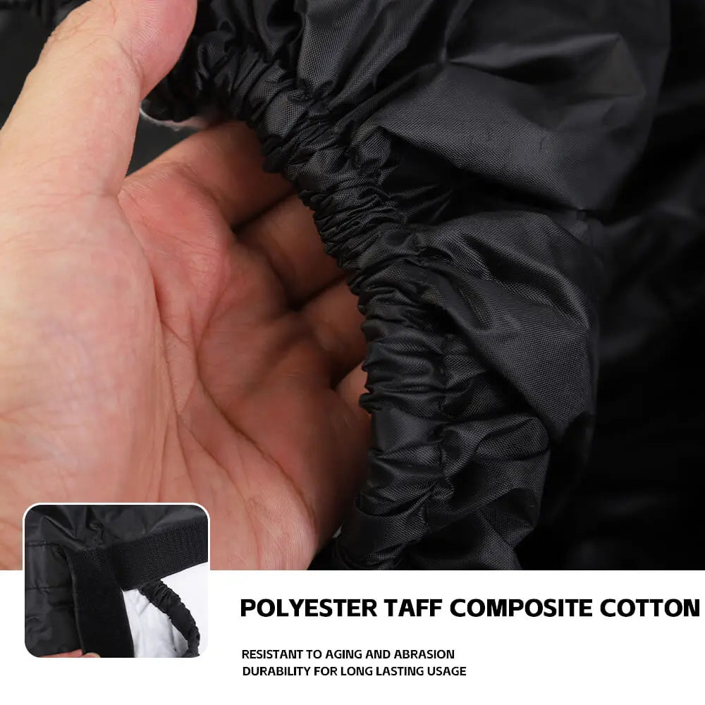 For 2007+ Jeep Wrangler JK JL 2Door Car Cover Waterproof Black Dust UV Protection