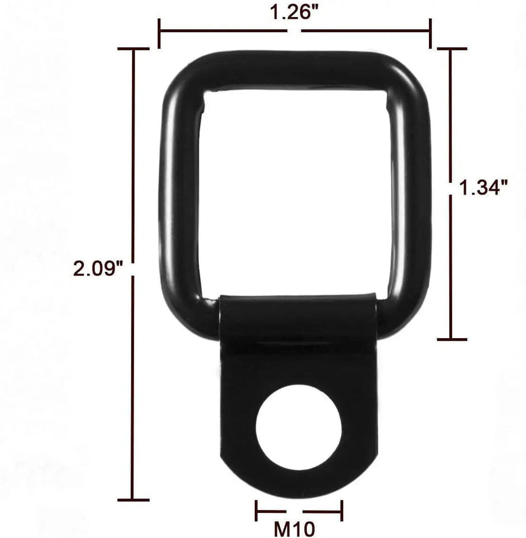 For 2007+ Jeep Wrangler JK JL 2Door Hardtop Removal Bolts Thumb Screws & D Ring Tie Down Anchors