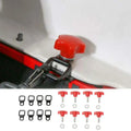 For 2007+ Jeep Wrangler JK JL 2Door Hardtop Removal Bolts Thumb Screws & D Ring Tie Down Anchors