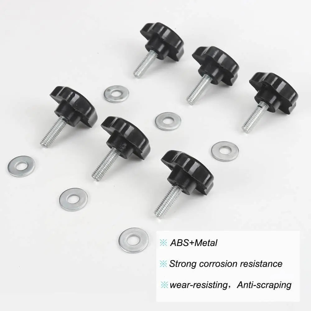 For 2007+ Jeep Wrangler JK JL TJ 4 door Hardtop Thumb Screws Quick Removal Hardtop Bolts with 6 Tie Down Anchors