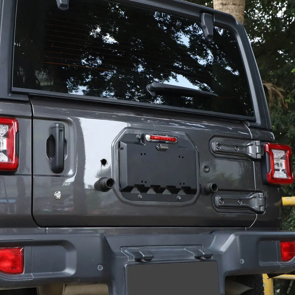 For 2007+ Jeep Wrangler JK JL Tailgate Exhaust Air Vent Cover Plate Base