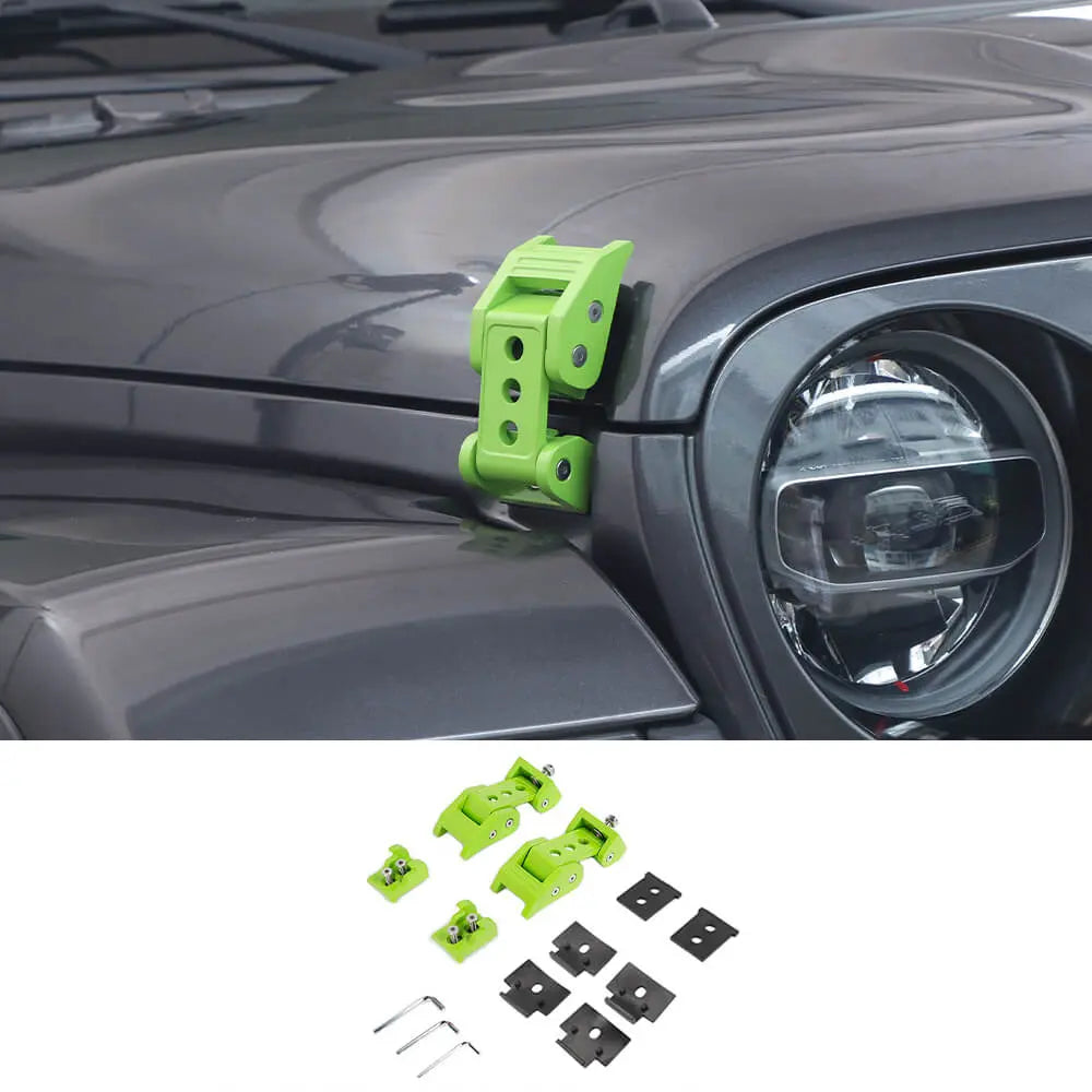For 2007+ Jeep Wrangler JK JL & Gladiator JT Car Side Hood Catch Latches Buckle