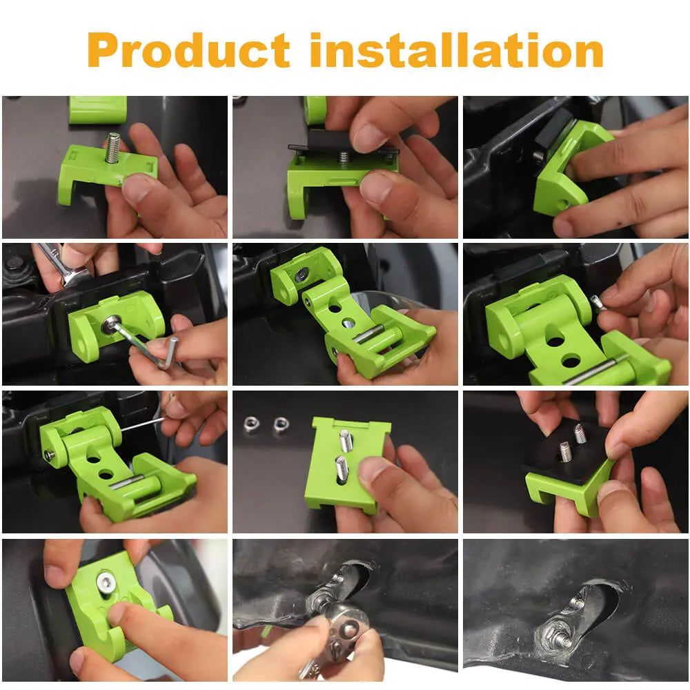 For 2007+ Jeep Wrangler JK JL & Gladiator JT Car Side Hood Catch Latches Buckle