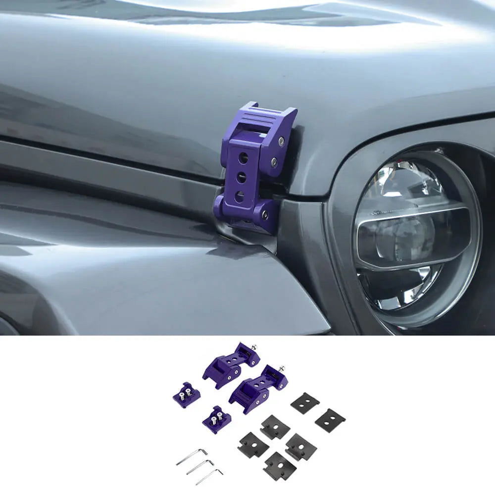 For 2007+ Jeep Wrangler JK JL & Gladiator JT Car Side Hood Catch Latches Buckle