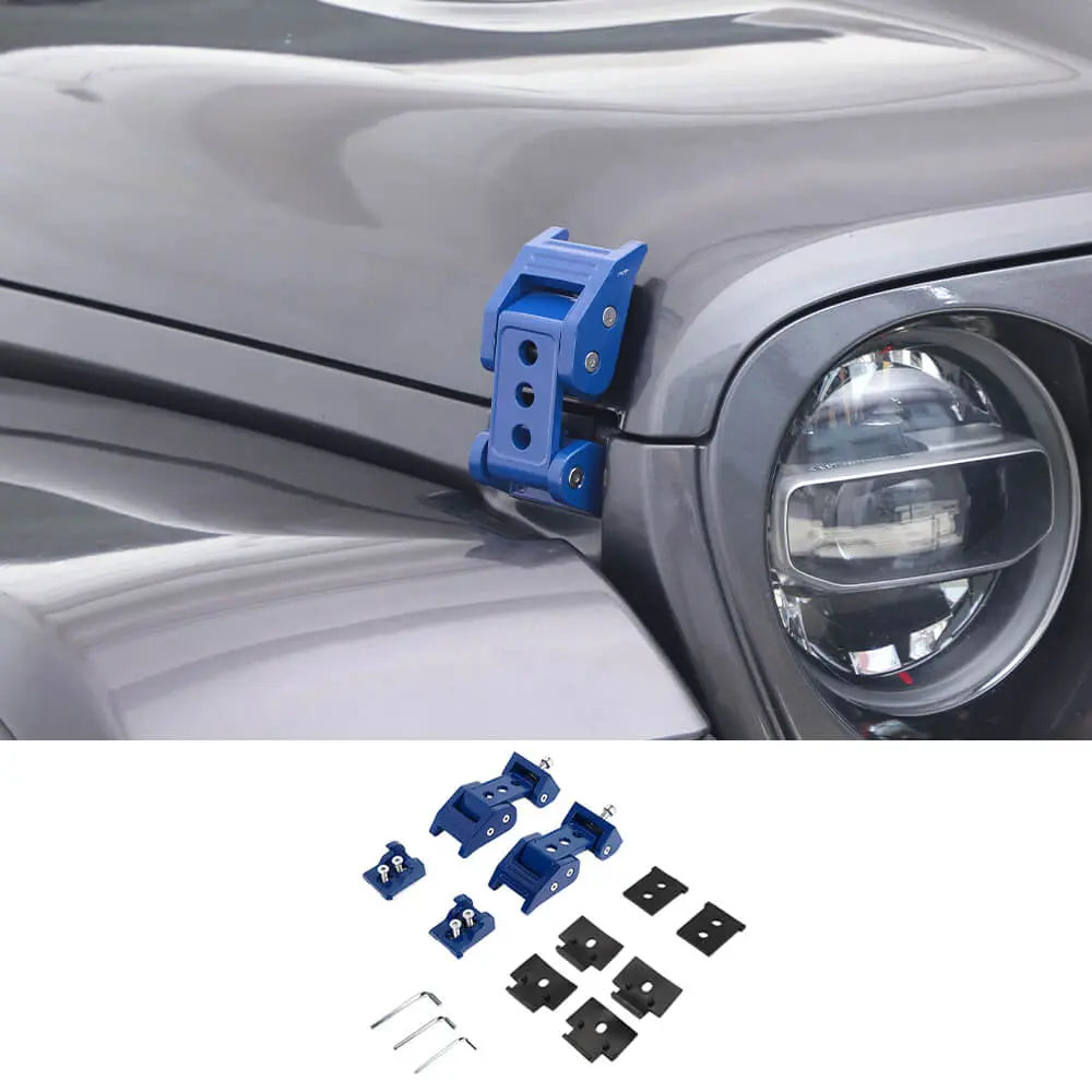 For 2007+ Jeep Wrangler JK JL & Gladiator JT Car Side Hood Catch Latches Buckle