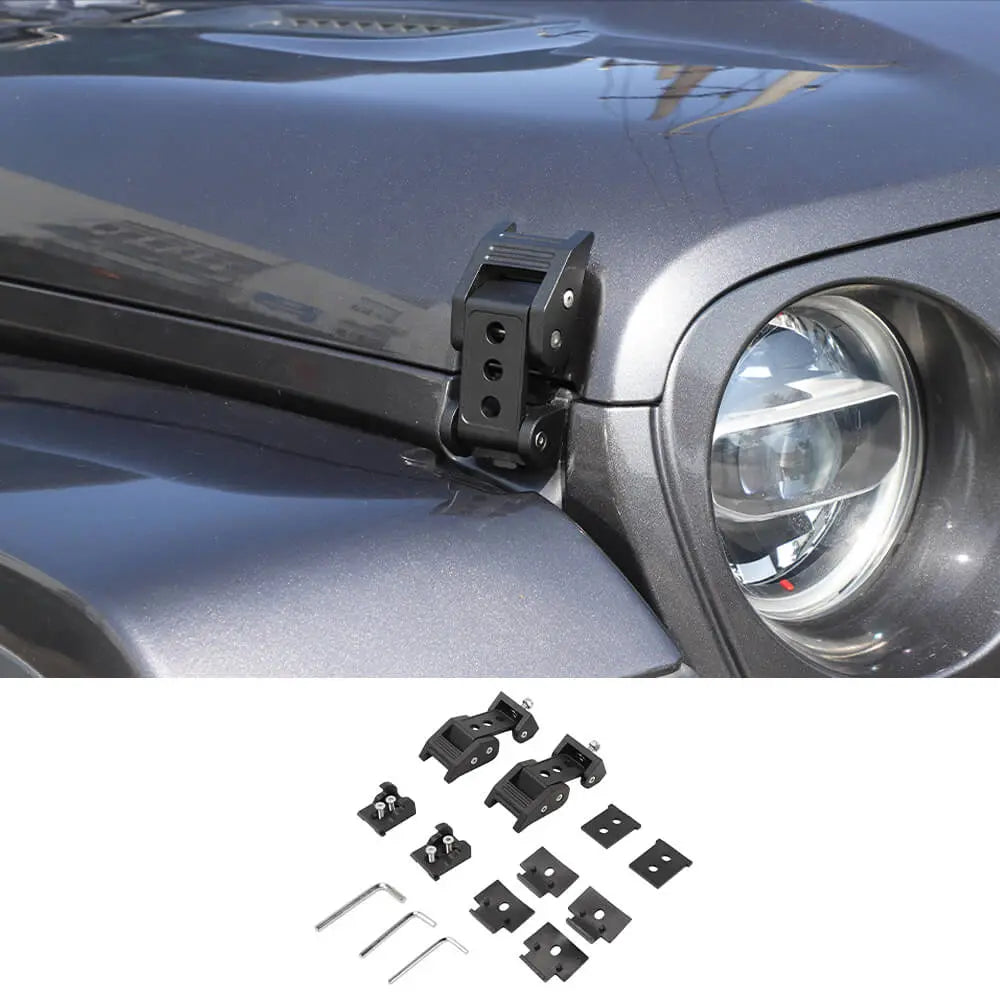 For 2007+ Jeep Wrangler JK JL & Gladiator JT Car Side Hood Catch Latches Buckle