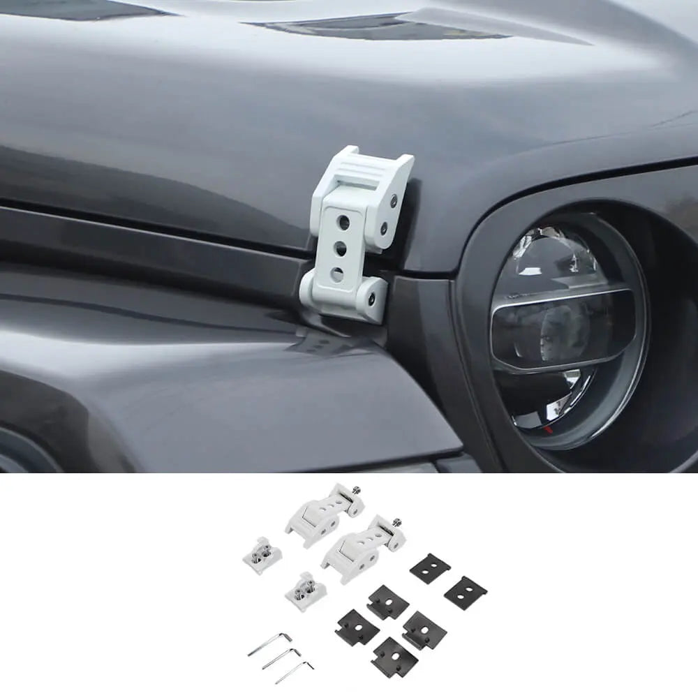 For 2007+ Jeep Wrangler JK JL & Gladiator JT Car Side Hood Catch Latches Buckle