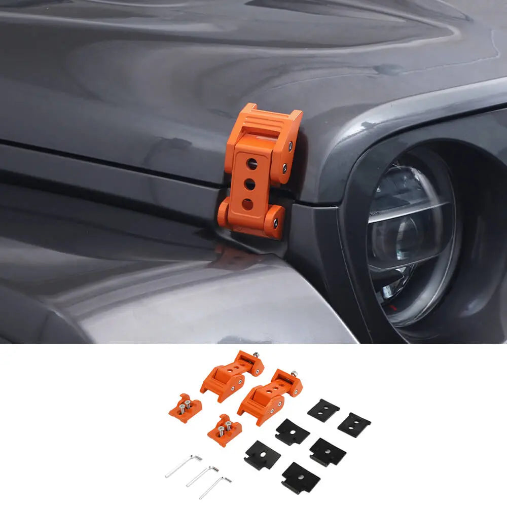 For 2007+ Jeep Wrangler JK JL & Gladiator JT Car Side Hood Catch Latches Buckle