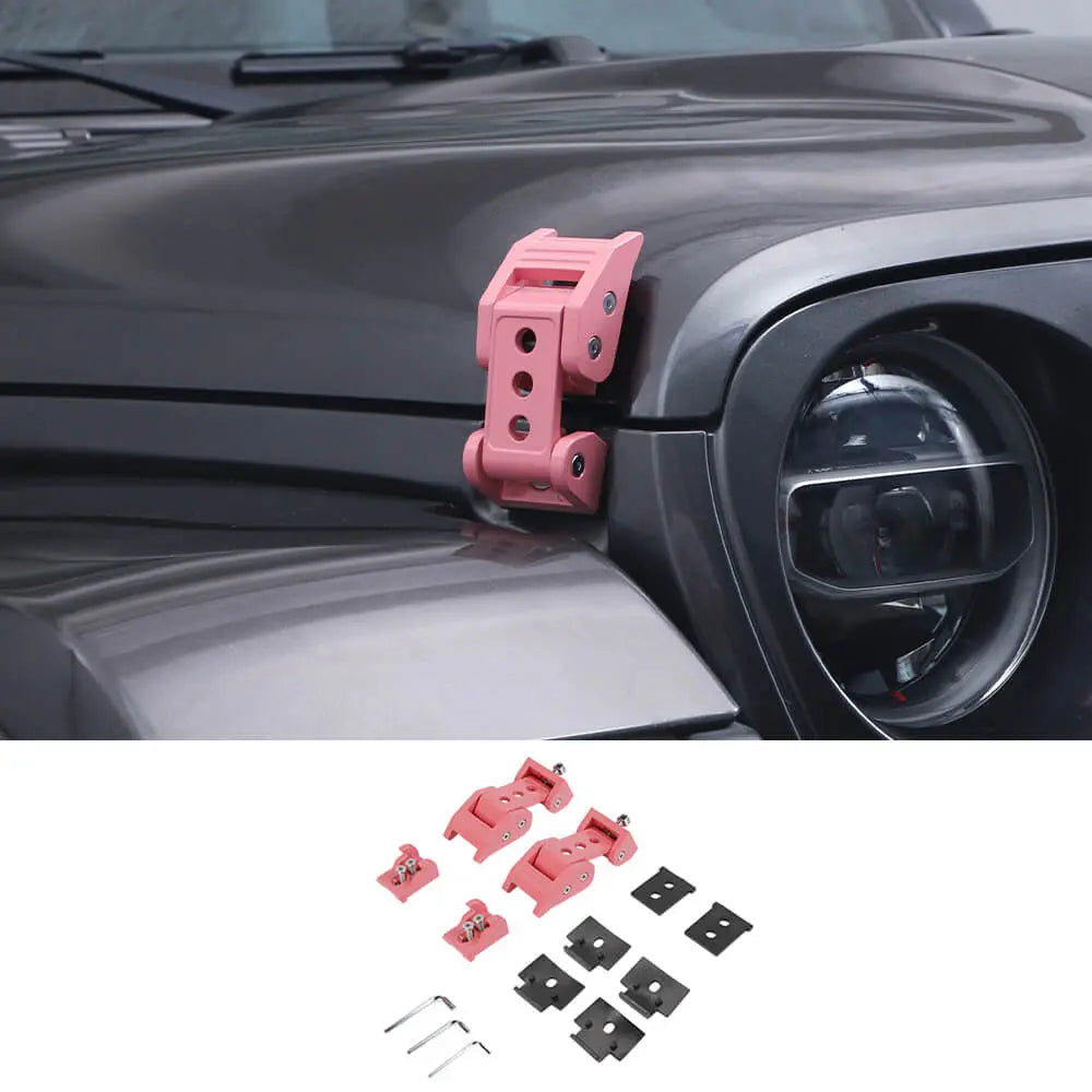 For 2007+ Jeep Wrangler JK JL & Gladiator JT Car Side Hood Catch Latches Buckle