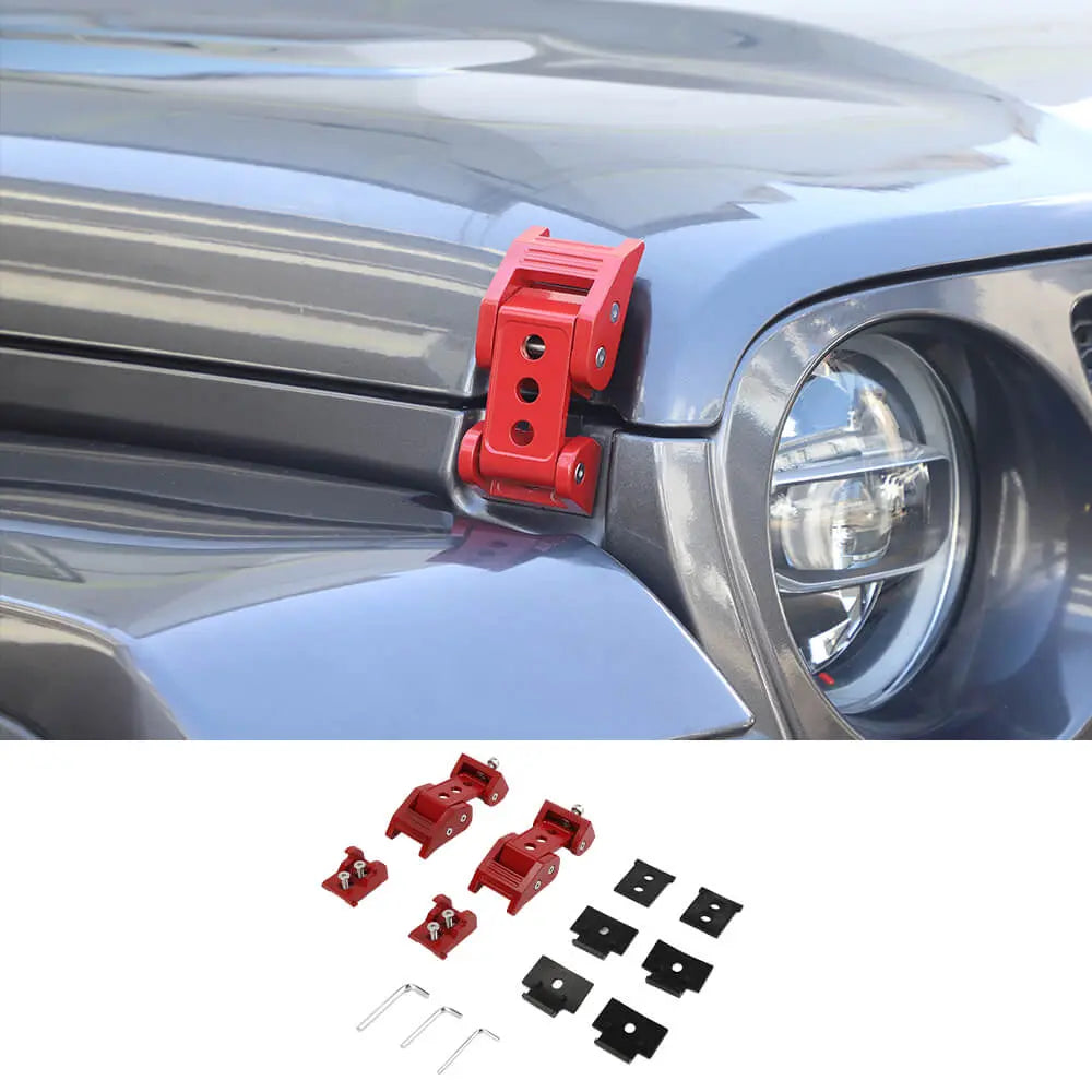 For 2007+ Jeep Wrangler JK JL & Gladiator JT Car Side Hood Catch Latches Buckle