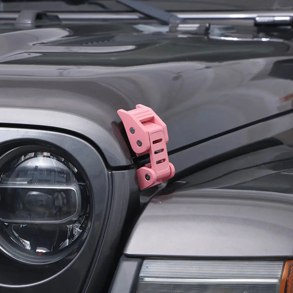For 2007+ Jeep Wrangler JK JL & Gladiator JT Stainless Steel Hood Latches Hood Lock Catch Kit