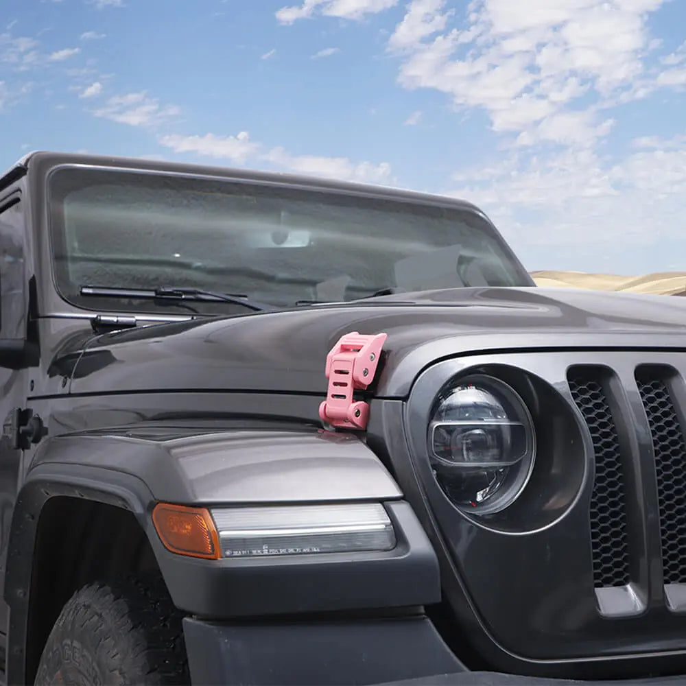 For 2007+ Jeep Wrangler JK JL & Gladiator JT Stainless Steel Hood Latches Hood Lock Catch Kit