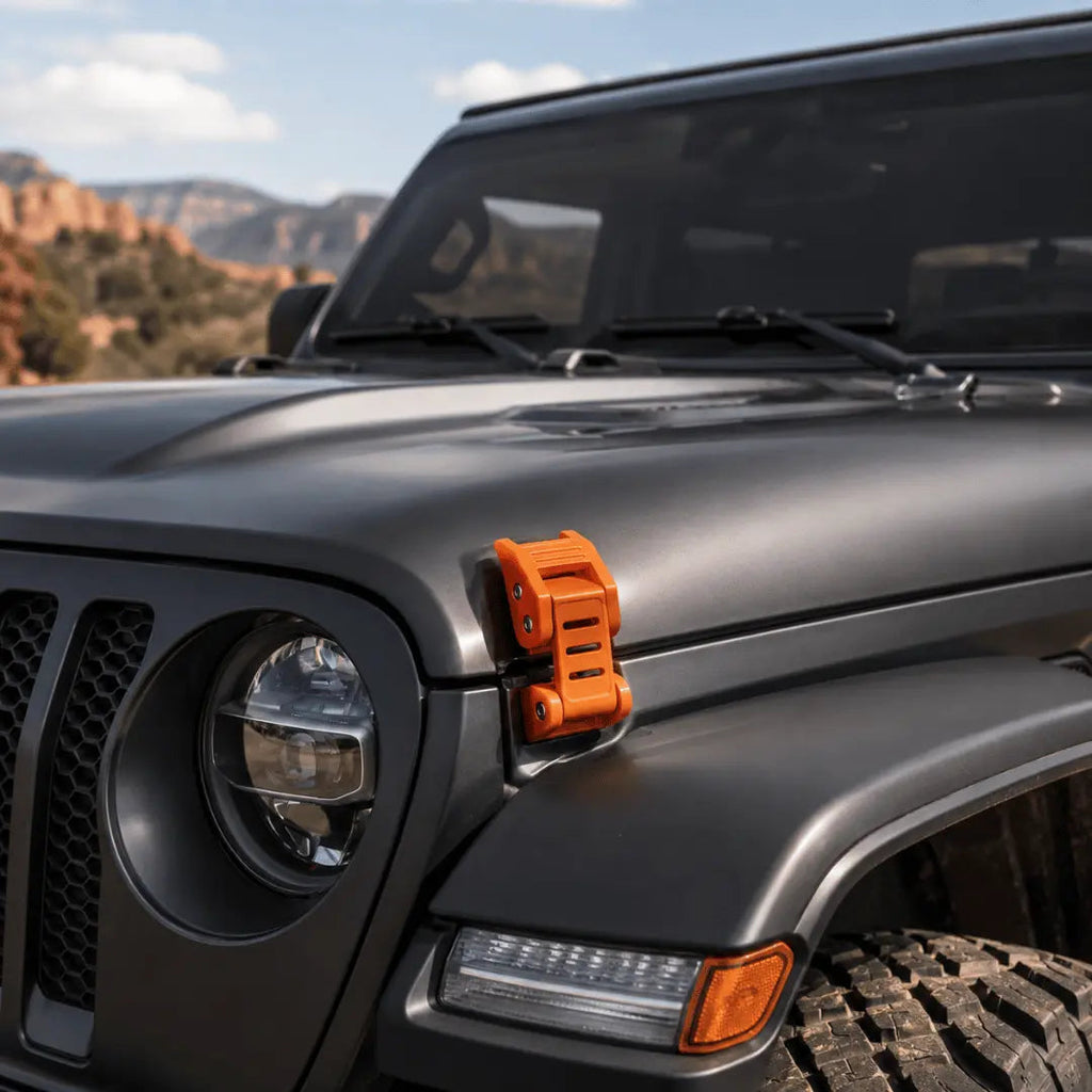 For 2007+ Jeep Wrangler JK JL & Gladiator JT Stainless Steel Hood Latches Hood Lock Catch Kit
