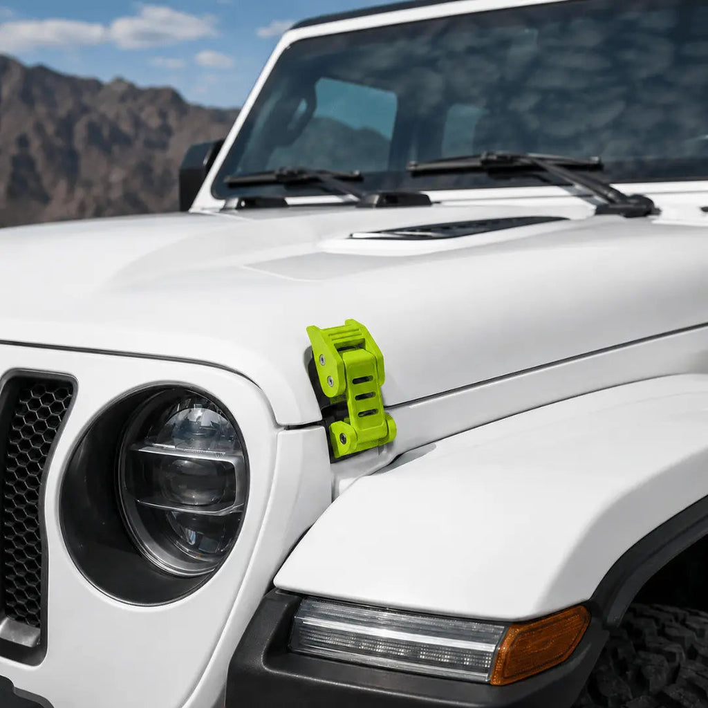 For 2007+ Jeep Wrangler JK JL & Gladiator JT Stainless Steel Hood Latches Hood Lock Catch Kit