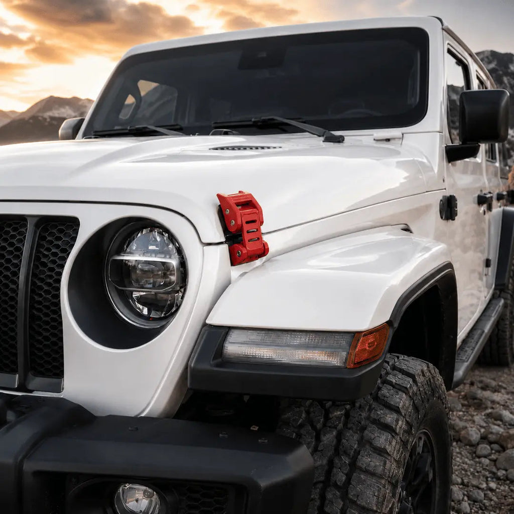 For 2007+ Jeep Wrangler JK JL & Gladiator JT Stainless Steel Hood Latches Hood Lock Catch Kit