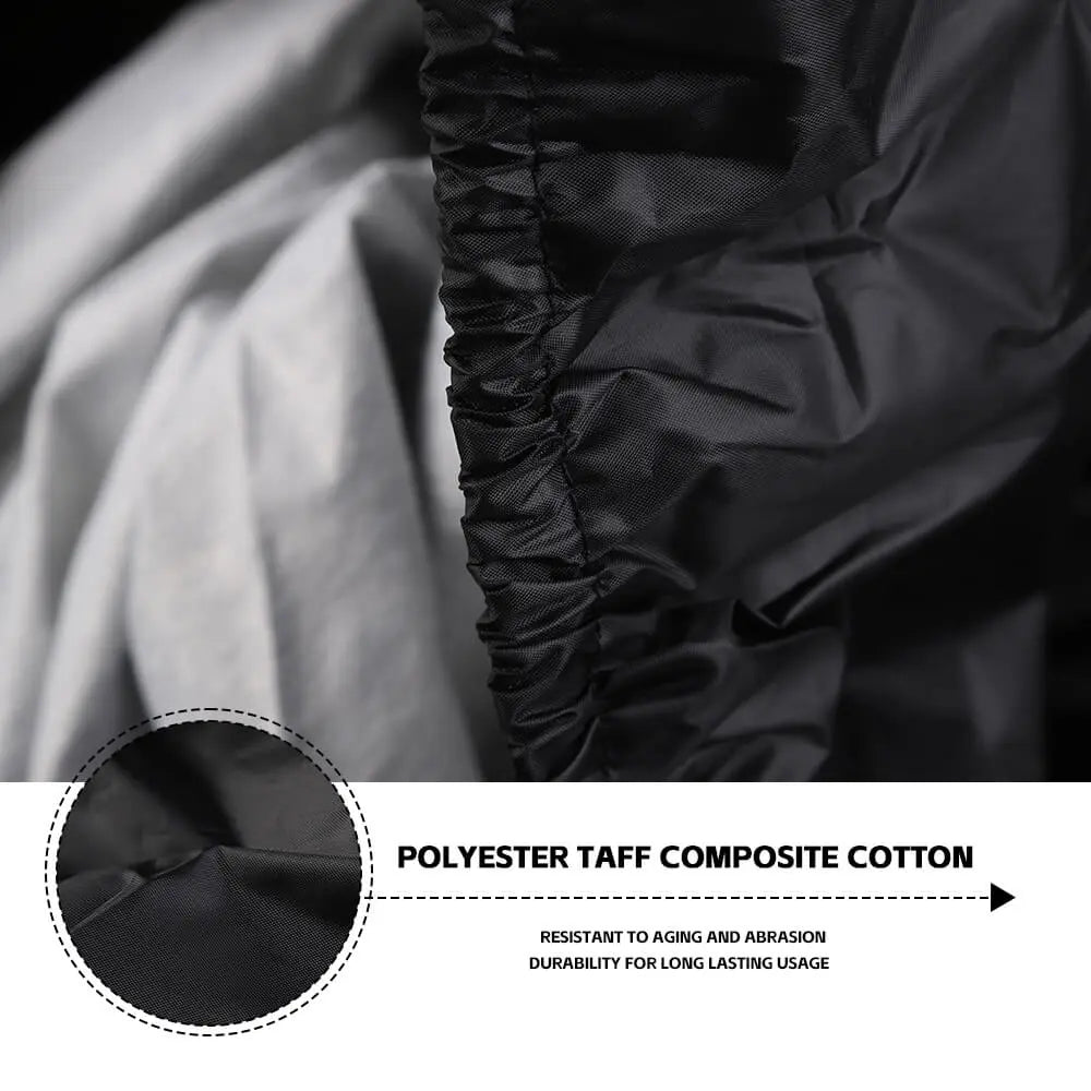 For 2007+ Jeep Wrangler JKU JLU 4Door Black Outdoor Waterproof Cab Car Cover