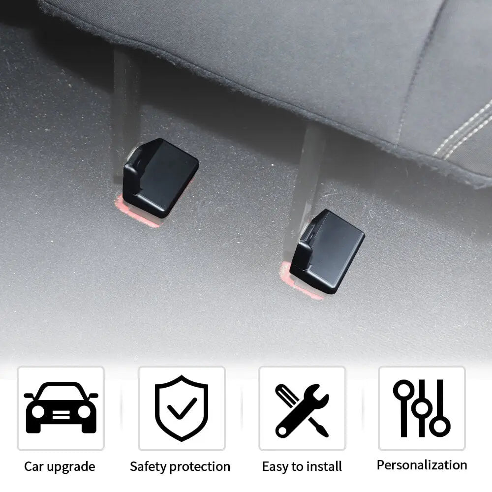 For 2007+ Jeep Wrangler JKU JLU & Gladiator JT 4Door Rear Seat Screw Protector Cover Trim