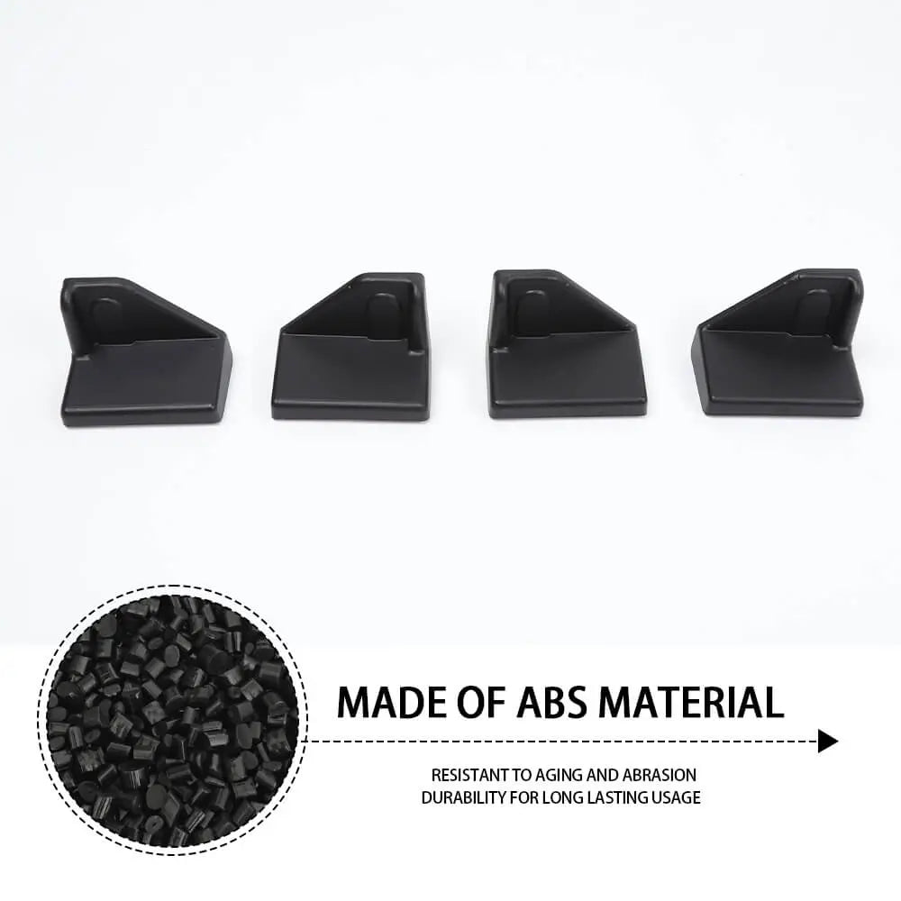 For 2007+ Jeep Wrangler JKU JLU & Gladiator JT 4Door Rear Seat Screw Protector Cover Trim