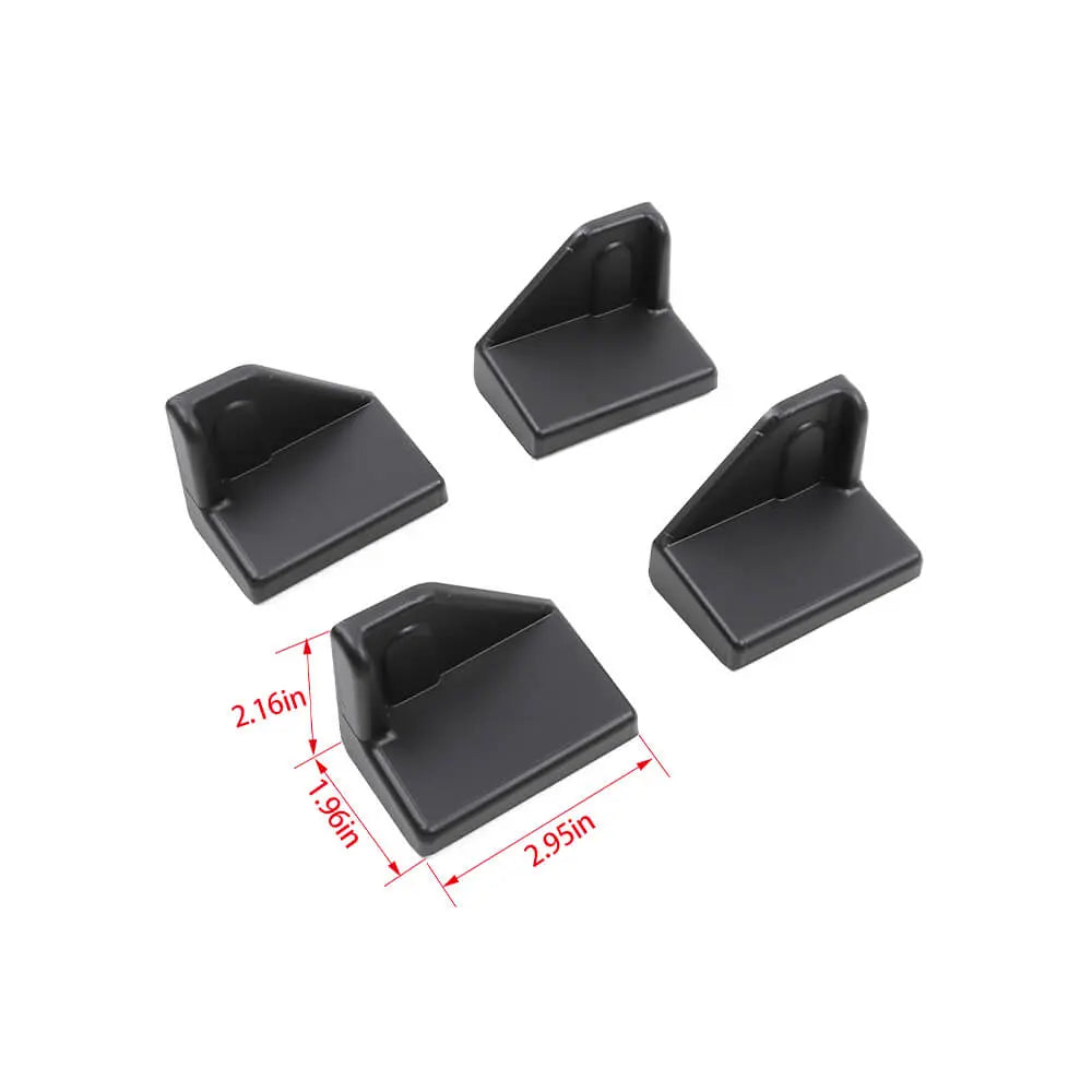 For 2007+ Jeep Wrangler JKU JLU & Gladiator JT 4Door Rear Seat Screw Protector Cover Trim