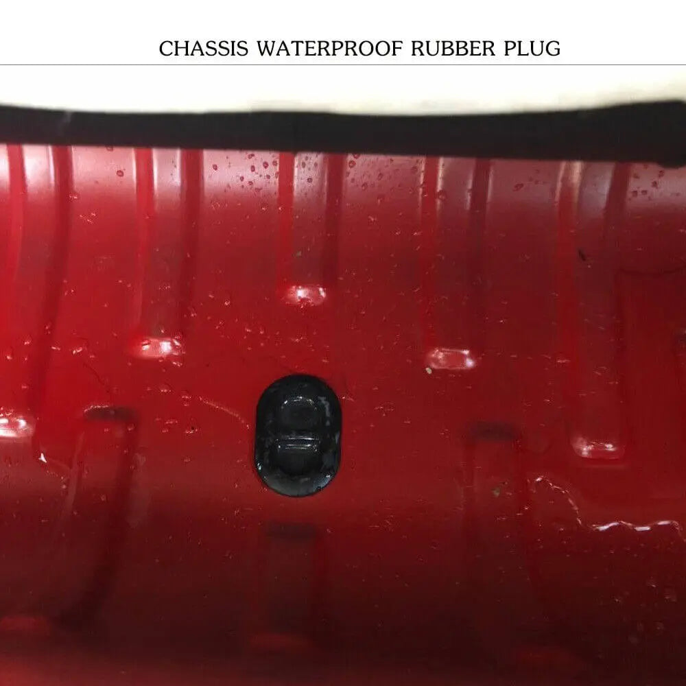For 2007+ Wrangler JK JL & Gladiator JT Drain Plugs, Rear Floor Pan Body Plugs Rubber
