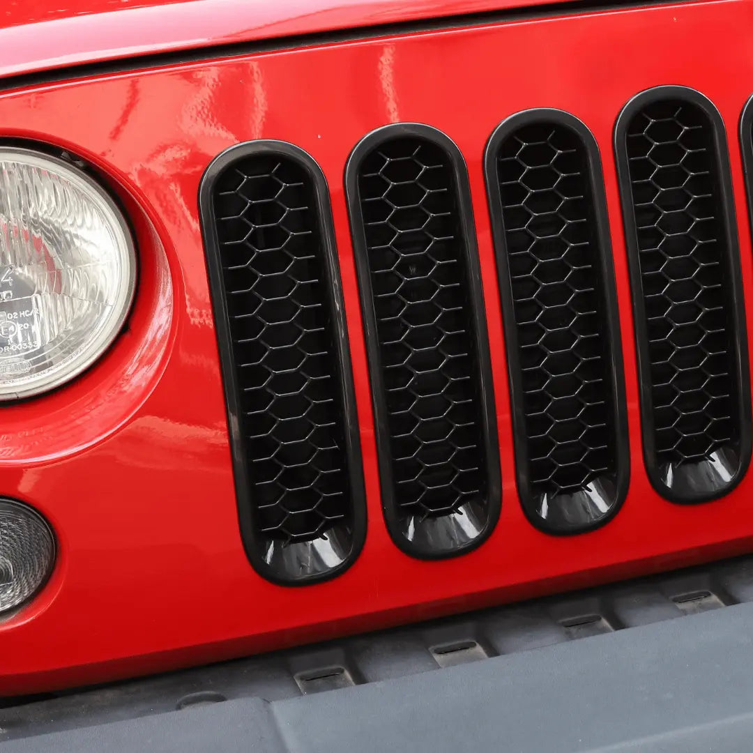 For 2007–2018 Jeep Wrangler JK Honeycomb Mesh Grille Insert Trim Cover