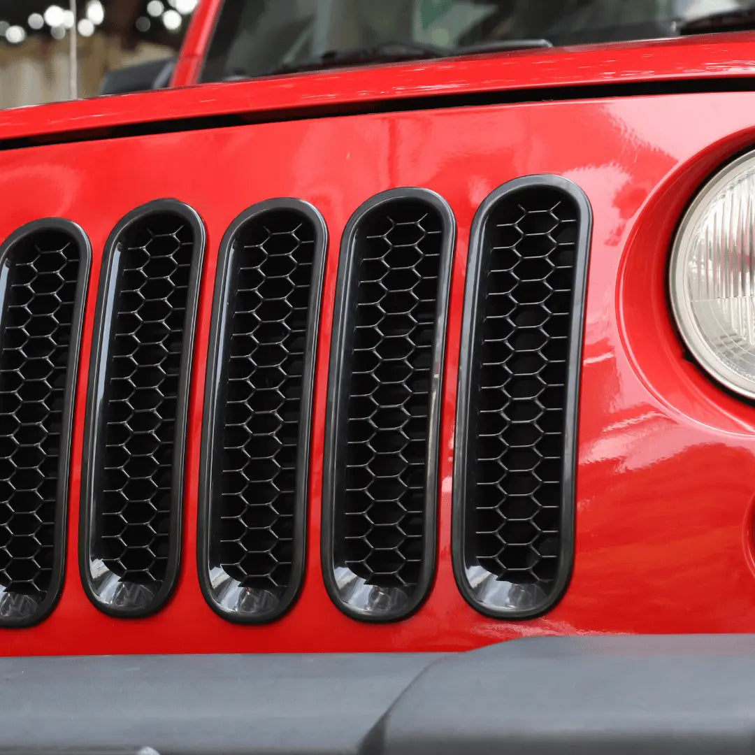 For 2007–2018 Jeep Wrangler JK Honeycomb Mesh Grille Insert Trim Cover