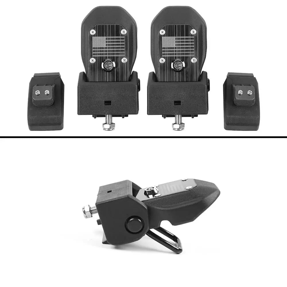 For 2007–2018 Jeep Wrangler JK JKU – Anti-Theft Hood Locking Buckle Catch Latch with Keys