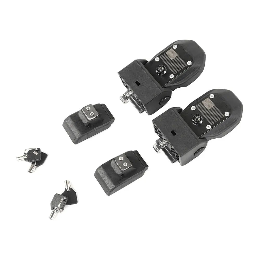 For 2007–2018 Jeep Wrangler JK JKU – Anti-Theft Hood Locking Buckle Catch Latch with Keys