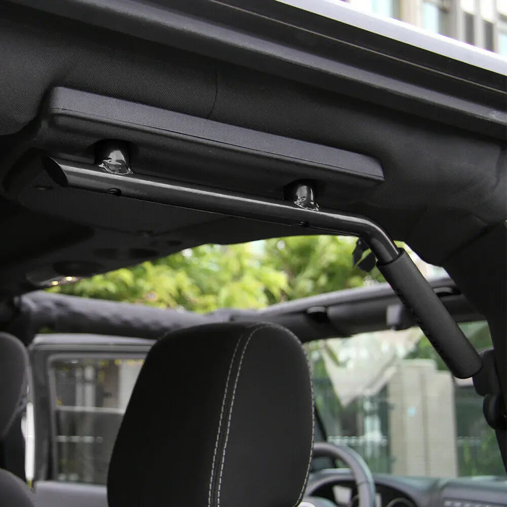 For 2007–2018 Jeep Wrangler JK & JKU 4-Door Aluminum Alloy Top Grab Handles – Front & Rear Set (4 pcs)