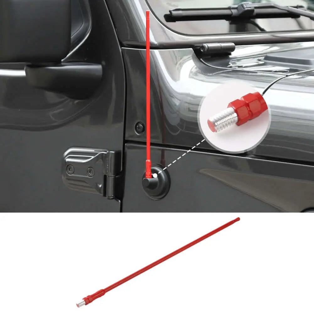 For 2007–2023 Jeep Wrangler JL JK & Gladiator JT – 13-Inch Reflex Antenna Replacement Optimized for FM/AM