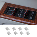 For 2008-2016 Jeep Compass/2011-2016 Patriot 8 x Window Lift Switch Button Trim Cover Sticker Chrome